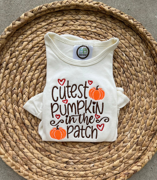 Emb - cutest pumpkin in the patch