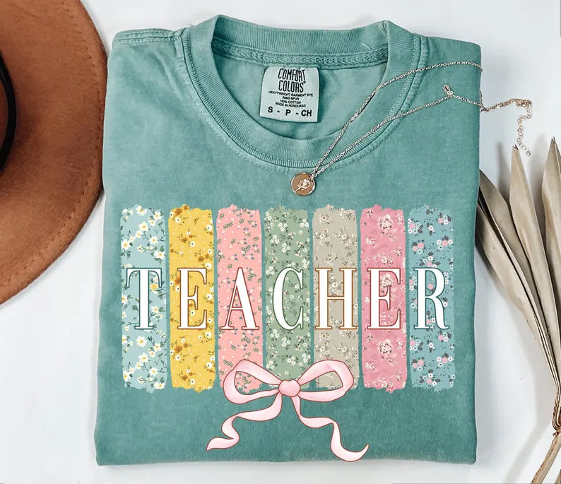 Floral coquette teacher