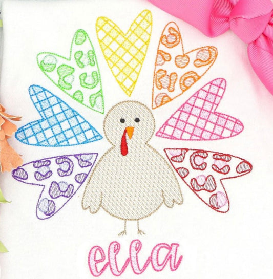 Emb - leopard heart turkey