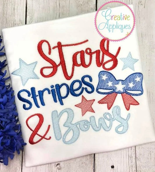 Emb - stars, stripes & bows