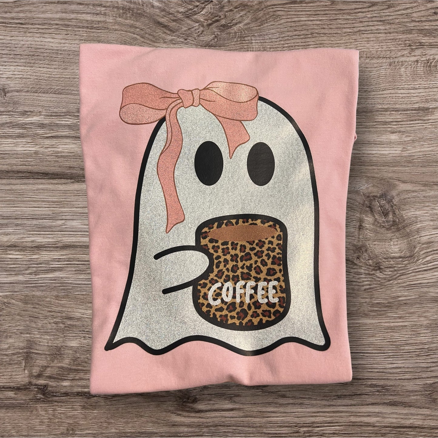 Glitter coffee ghost