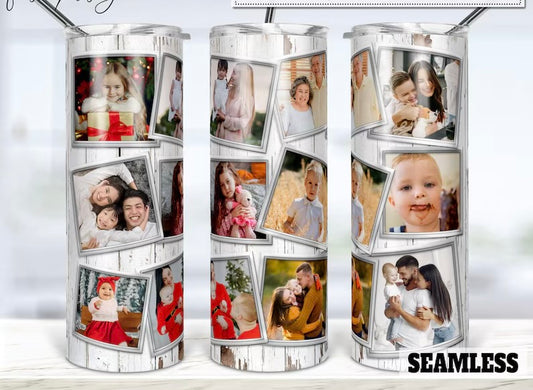 Rustic photo tumbler