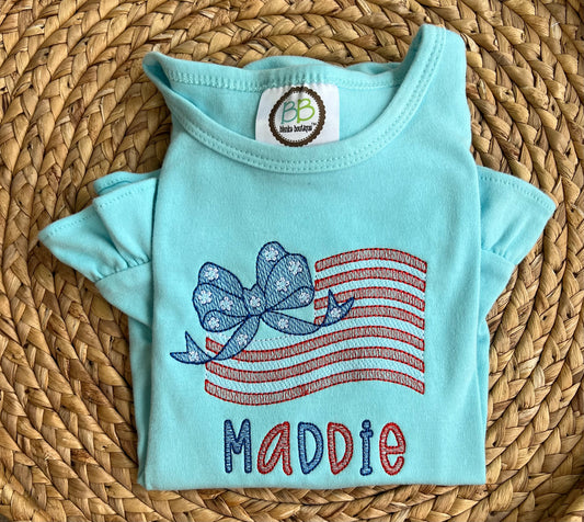 Emb - name flag bow sketch