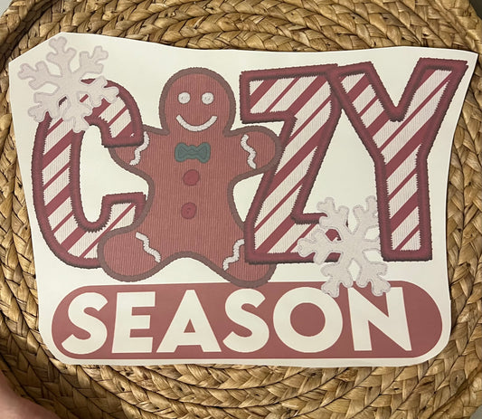 Adult gingerbread cozy season