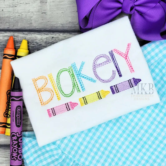 Emb - colorful crayons