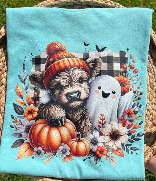 Glitter fall cow & ghost