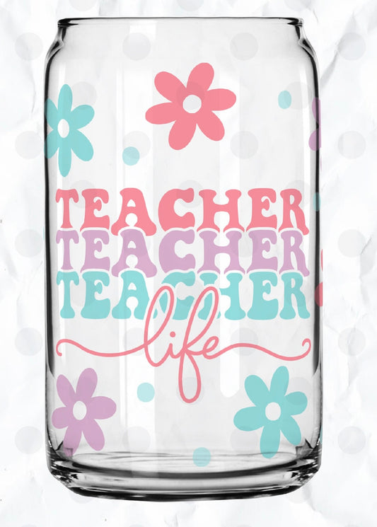 Frosted glass can teacher