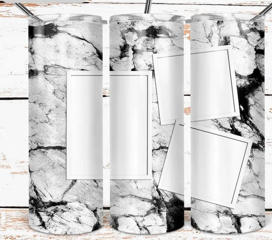 Black & white mix tumbler