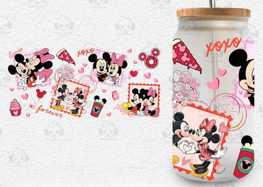 Frosted glass can mouse love