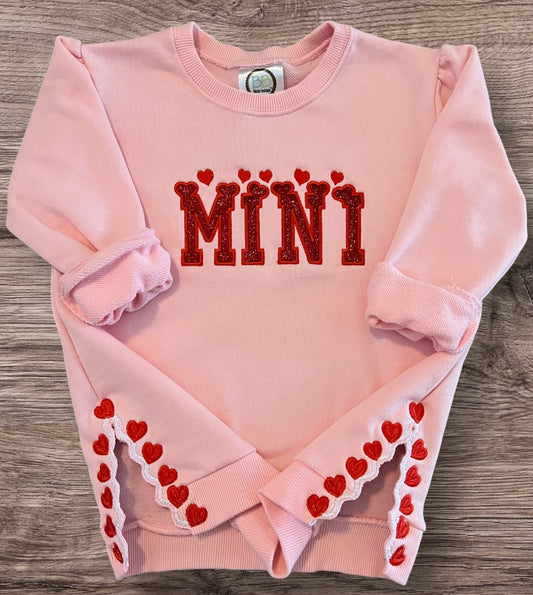 Kids side split hearts