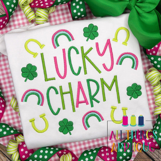 Emb - rainbow lucky charm