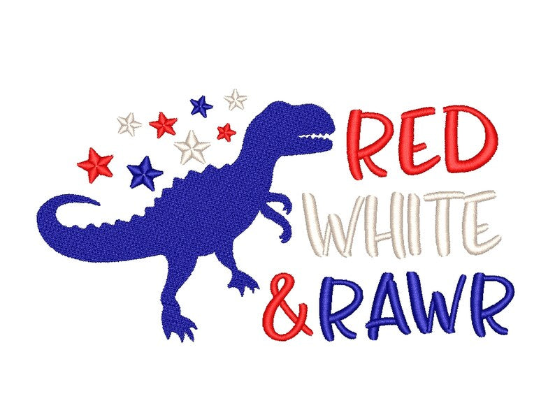 Emb - red white & rawr