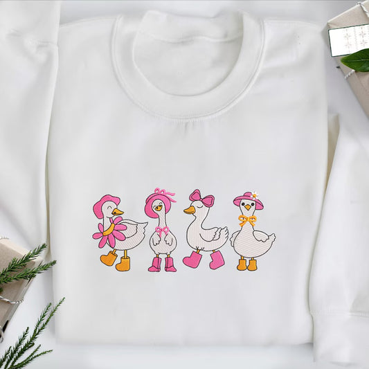 Emb - girly geese