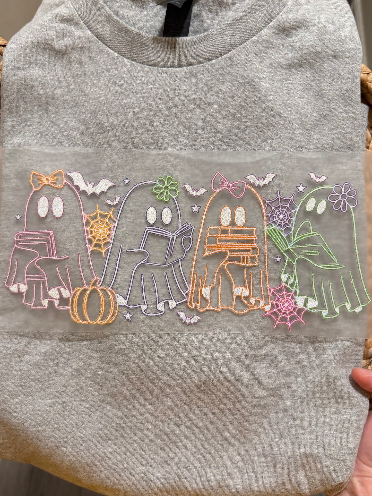 Glitter ghosts reading