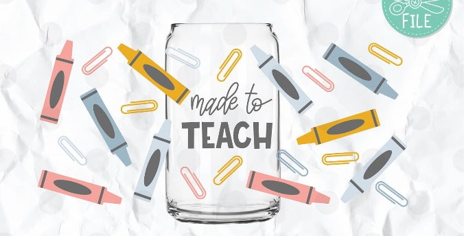 Frosted glass can made to teach