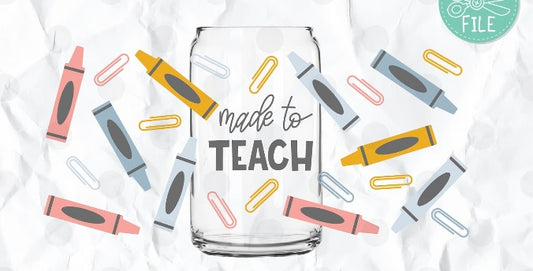 Frosted glass can made to teach