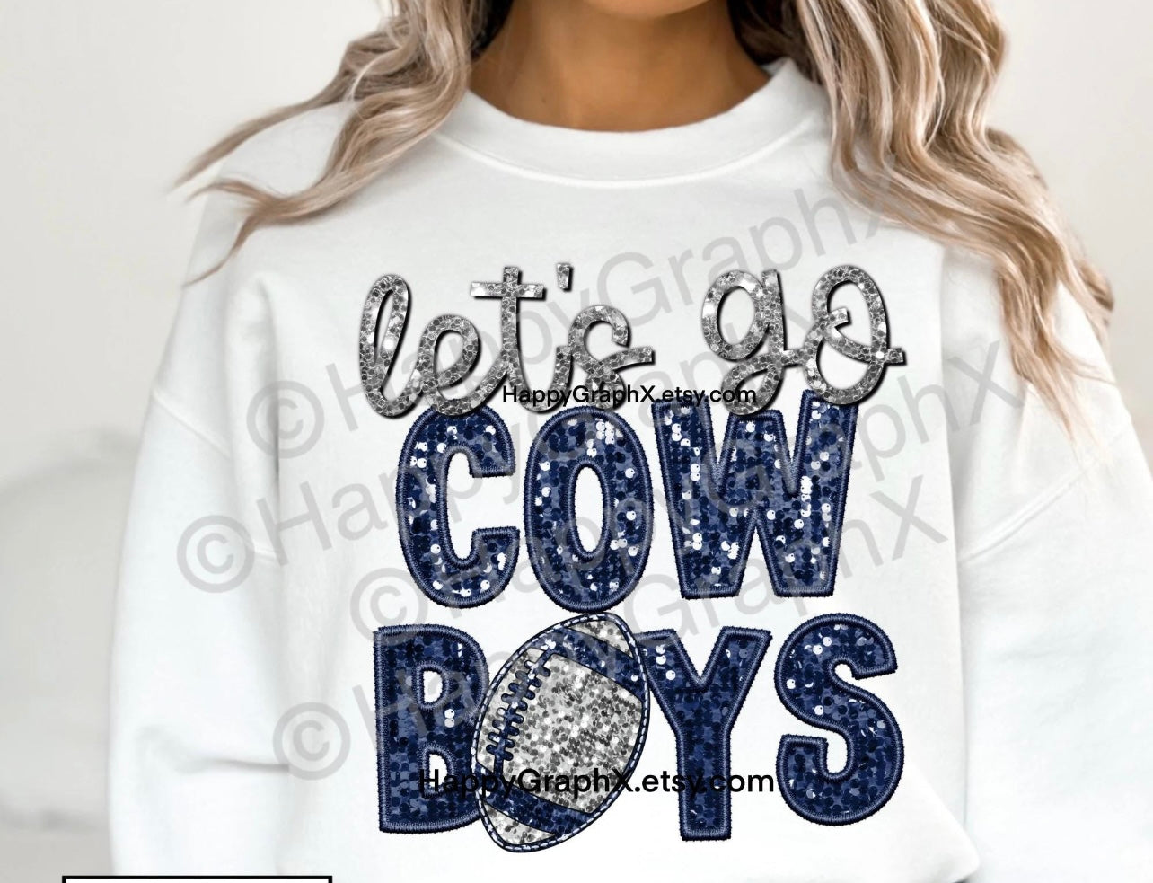 Sub - glitter let’s go cowboys