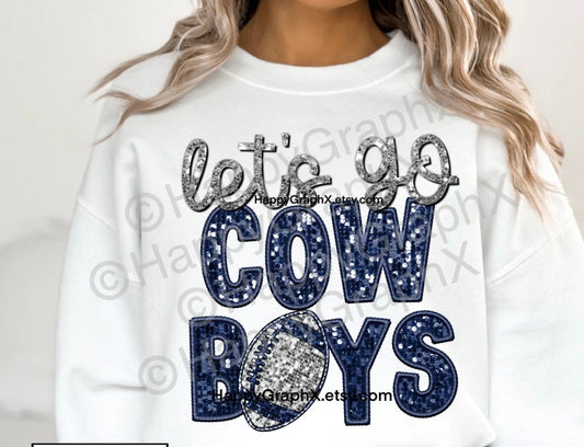 Sub - glitter let’s go cowboys