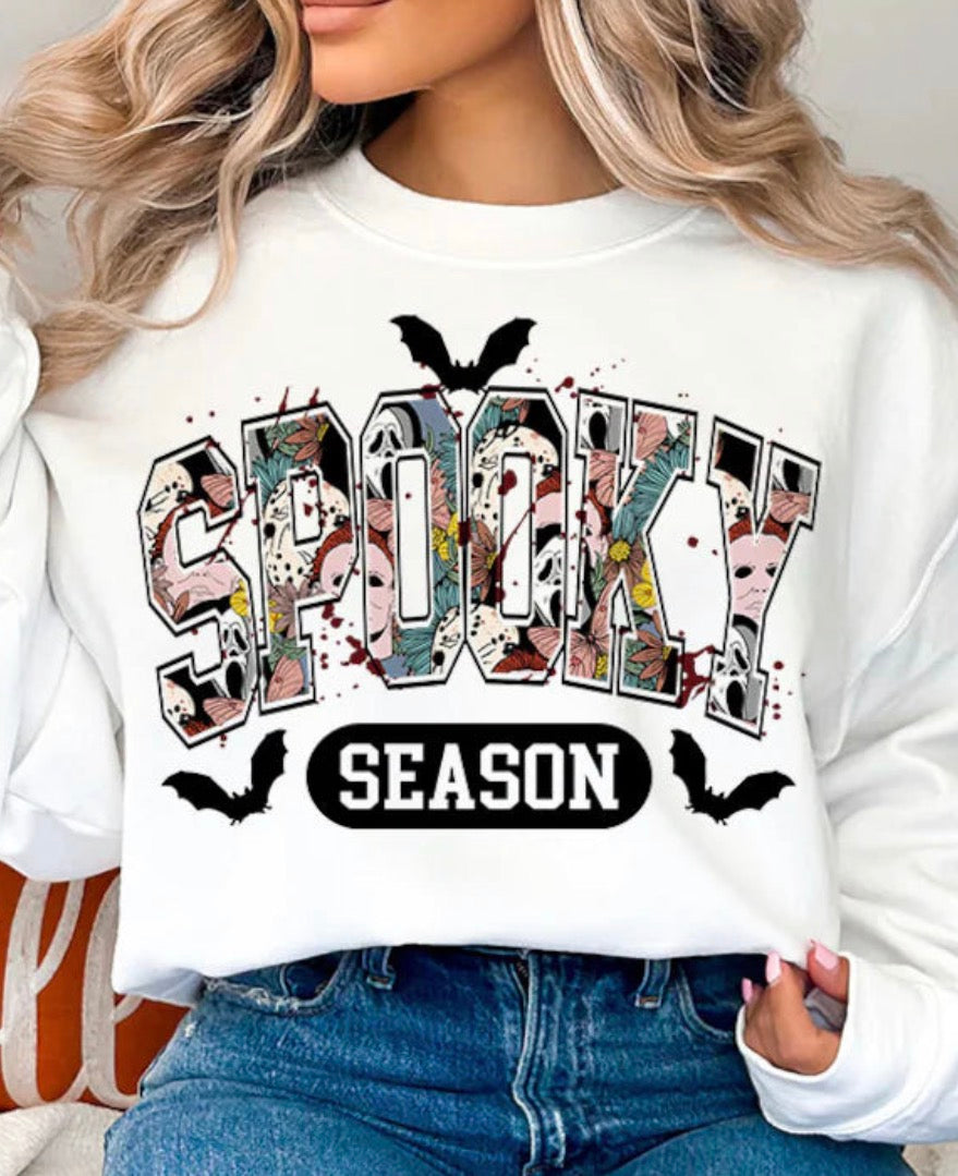 Glitter floral horror spooky season