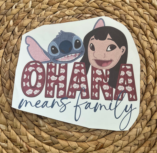 Toddler ohana means family