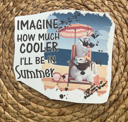 Toddler cooler in the summer