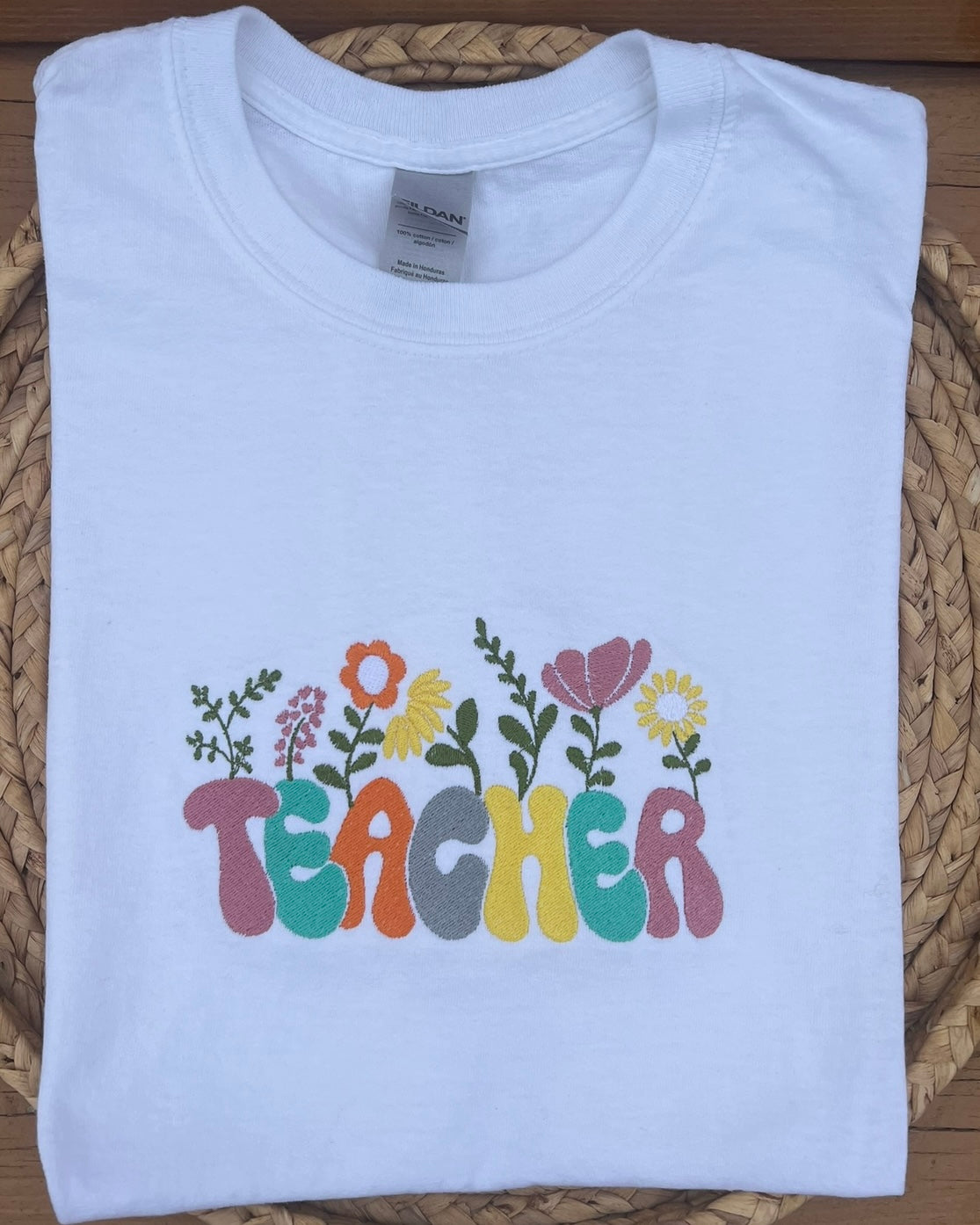 Emb - floral teacher