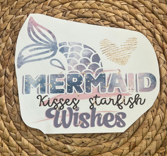 Toddler mermaid kisses