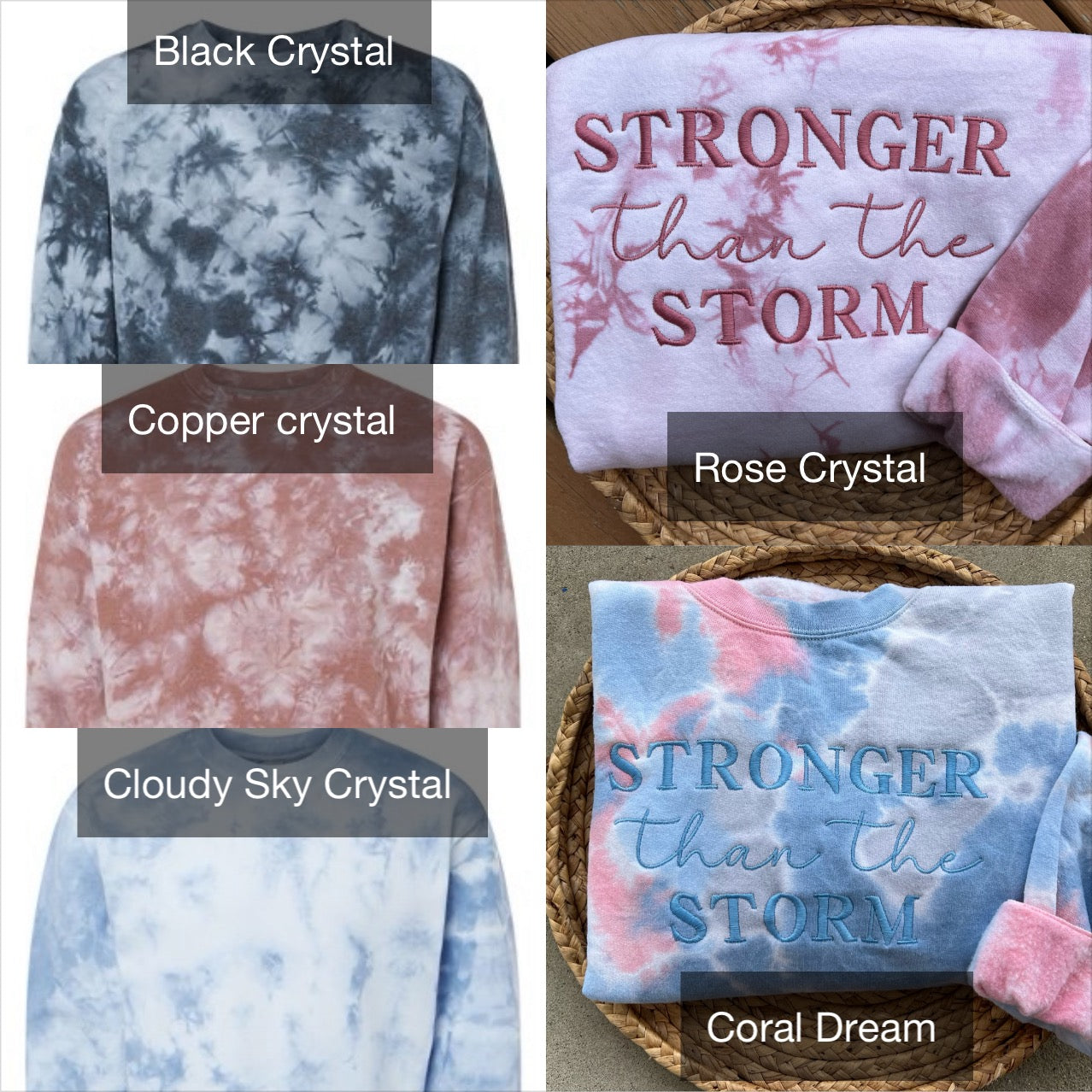 Emb - Stronger than the storm tie dye