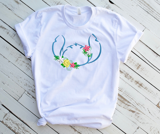 Emb - floral head outline