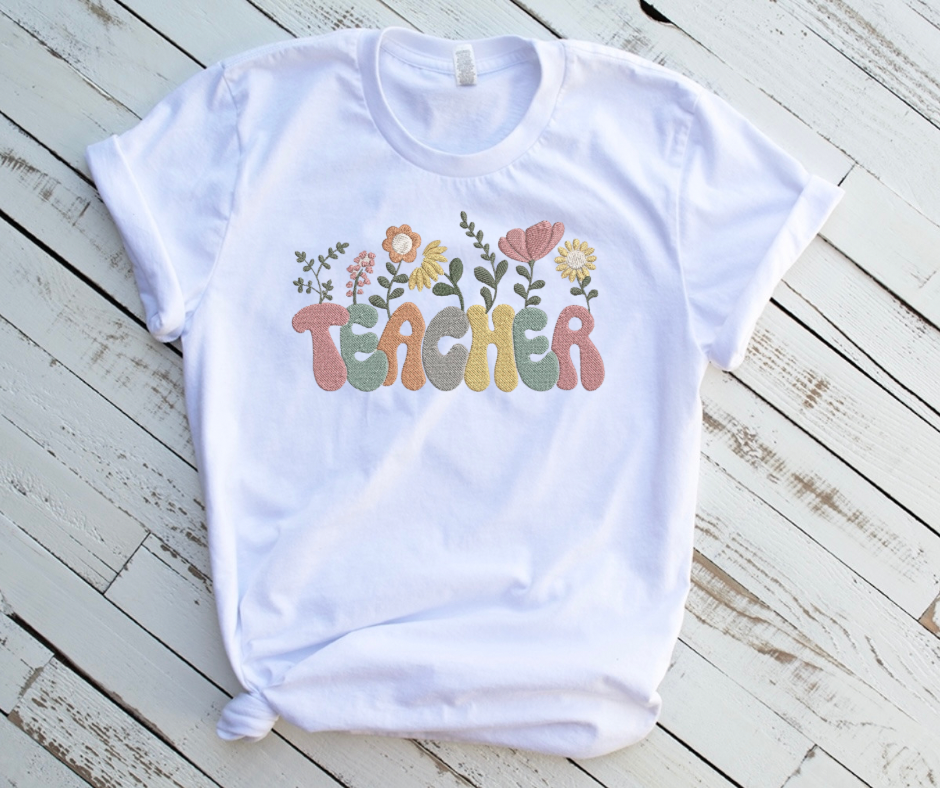 Emb - floral teacher